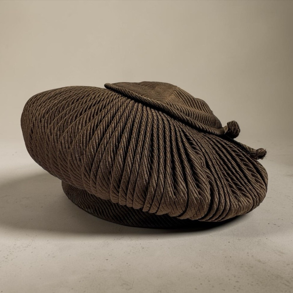 1950s‎ 1960s Christian Dior Chapeaux Beret Cocktail Pleated Toque Hat Couture